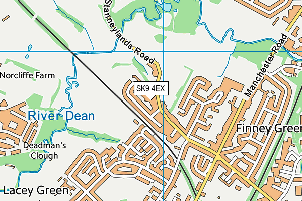 SK9 4EX map - OS VectorMap District (Ordnance Survey)