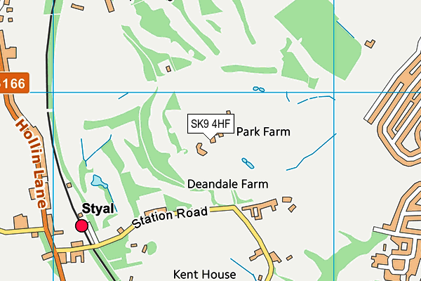 SK9 4HF map - OS VectorMap District (Ordnance Survey)