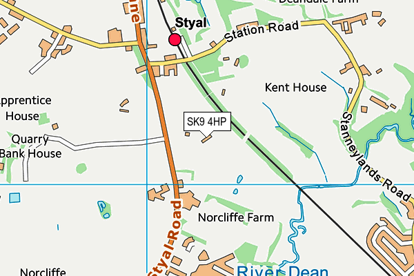 Oakwood Farm map (SK9 4HP) - OS VectorMap District (Ordnance Survey)