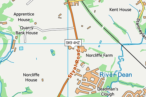 SK9 4HZ map - OS VectorMap District (Ordnance Survey)