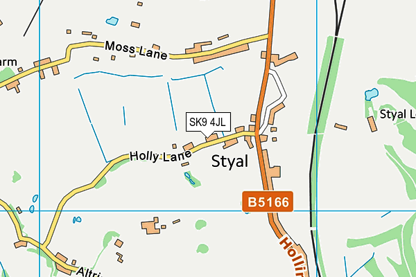 SK9 4JL map - OS VectorMap District (Ordnance Survey)