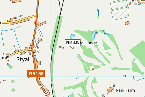 SK9 4JN map - OS VectorMap District (Ordnance Survey)