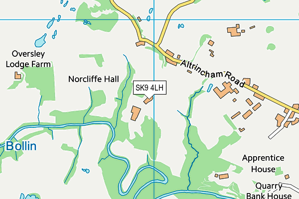 SK9 4LH map - OS VectorMap District (Ordnance Survey)