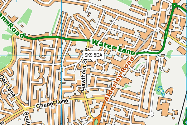 SK9 5DA map - OS VectorMap District (Ordnance Survey)