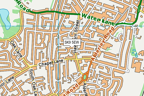 SK9 5EW map - OS VectorMap District (Ordnance Survey)