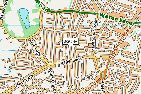 SK9 5HA map - OS VectorMap District (Ordnance Survey)