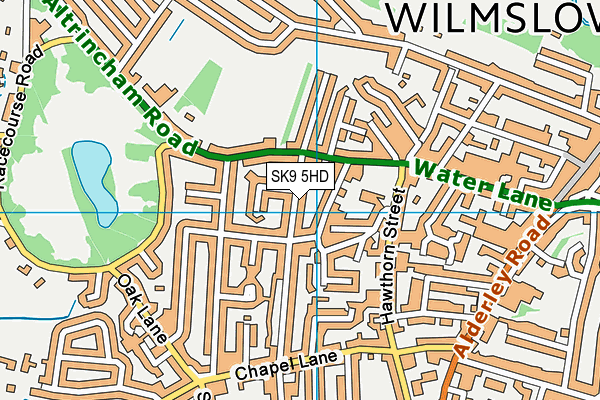 SK9 5HD map - OS VectorMap District (Ordnance Survey)