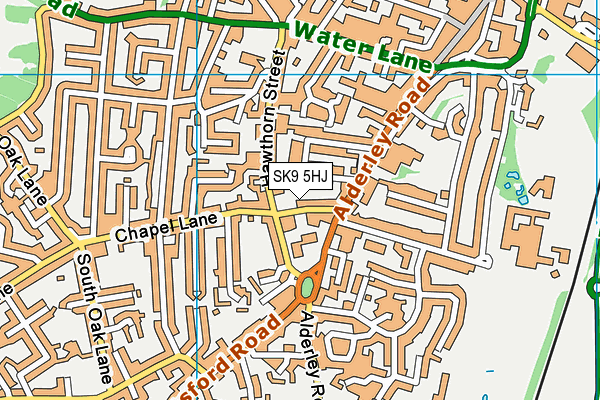 SK9 5HJ map - OS VectorMap District (Ordnance Survey)