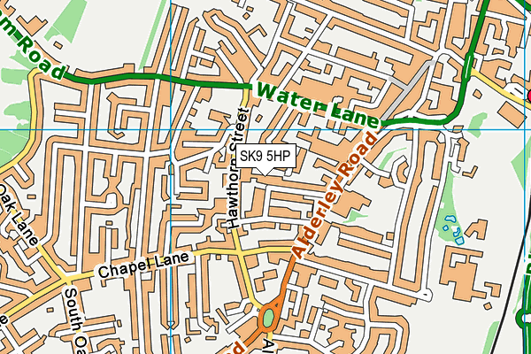 SK9 5HP map - OS VectorMap District (Ordnance Survey)