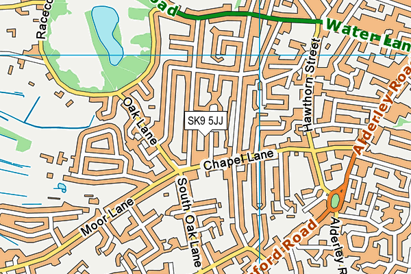 SK9 5JJ map - OS VectorMap District (Ordnance Survey)