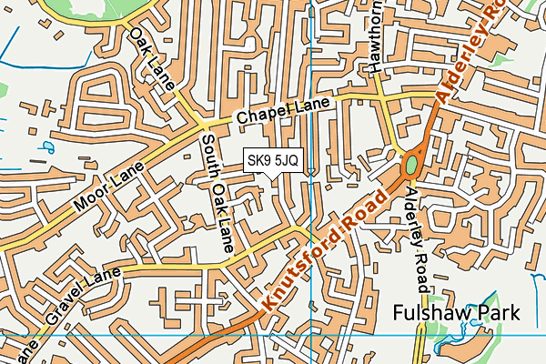 St Anne's Fulshaw C of E Primary School map (SK9 5JQ) - OS VectorMap District (Ordnance Survey)