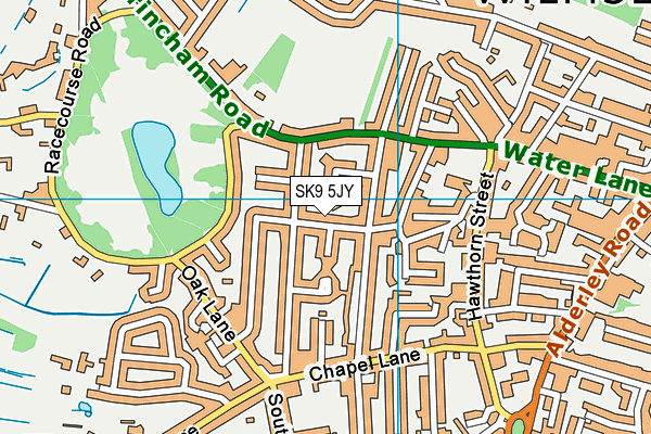 SK9 5JY map - OS VectorMap District (Ordnance Survey)