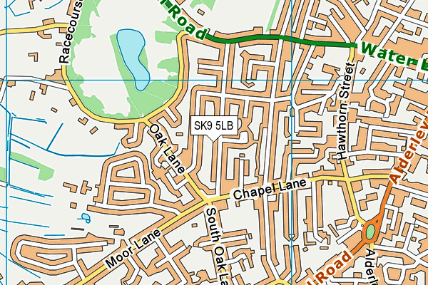SK9 5LB map - OS VectorMap District (Ordnance Survey)