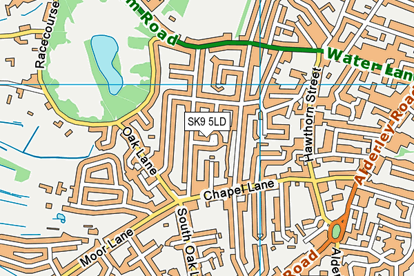 SK9 5LD map - OS VectorMap District (Ordnance Survey)