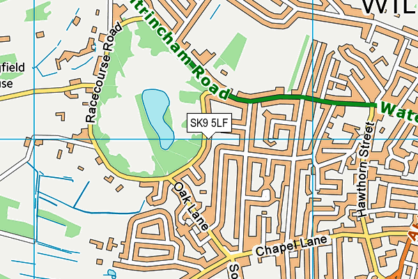 SK9 5LF map - OS VectorMap District (Ordnance Survey)