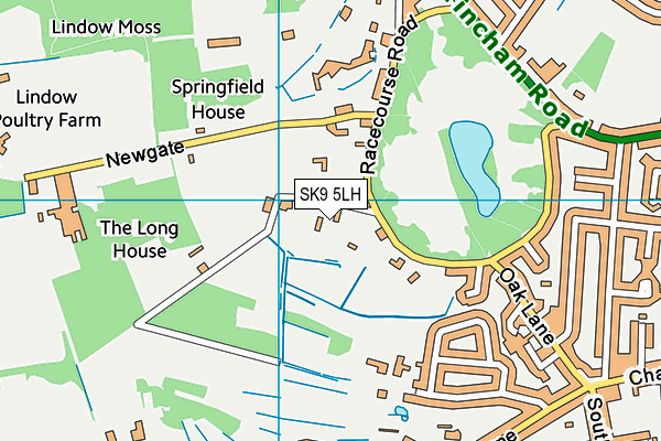 SK9 5LH map - OS VectorMap District (Ordnance Survey)