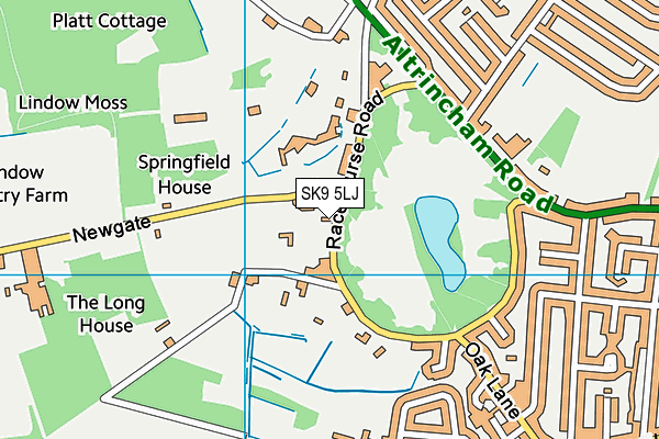 SK9 5LJ map - OS VectorMap District (Ordnance Survey)