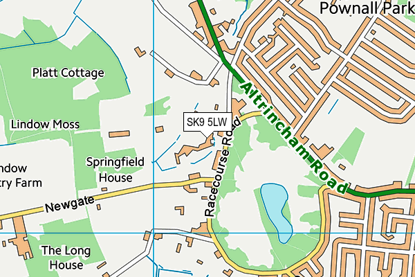 SK9 5LW map - OS VectorMap District (Ordnance Survey)