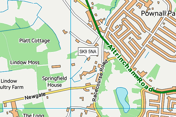 SK9 5NA map - OS VectorMap District (Ordnance Survey)