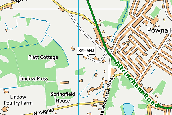 SK9 5NJ map - OS VectorMap District (Ordnance Survey)