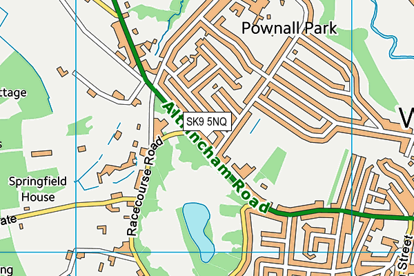 Gorsey Bank Primary School map (SK9 5NQ) - OS VectorMap District (Ordnance Survey)
