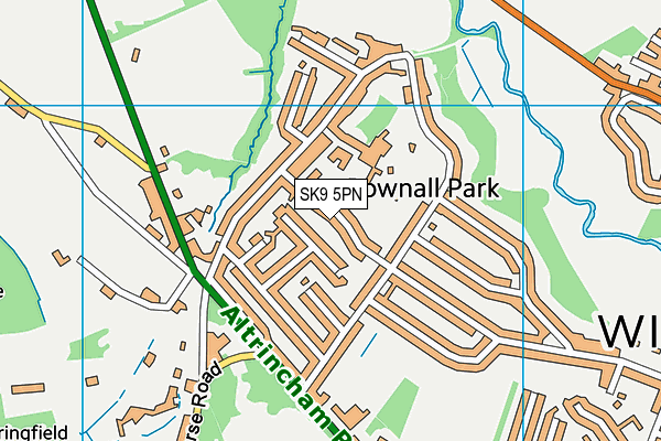 SK9 5PN map - OS VectorMap District (Ordnance Survey)