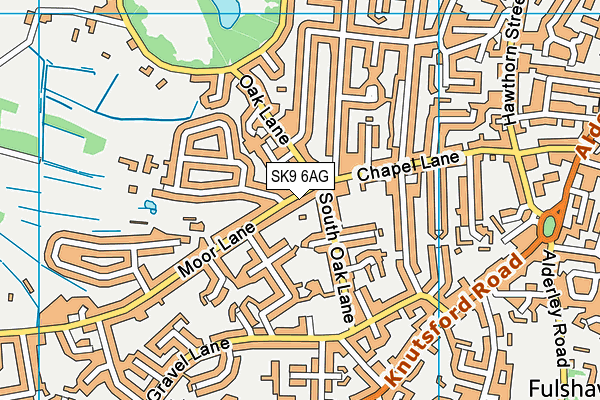 SK9 6AG map - OS VectorMap District (Ordnance Survey)