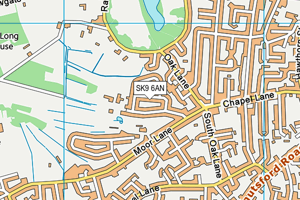 SK9 6AN map - OS VectorMap District (Ordnance Survey)