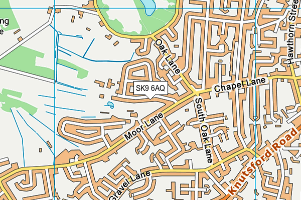 SK9 6AQ map - OS VectorMap District (Ordnance Survey)