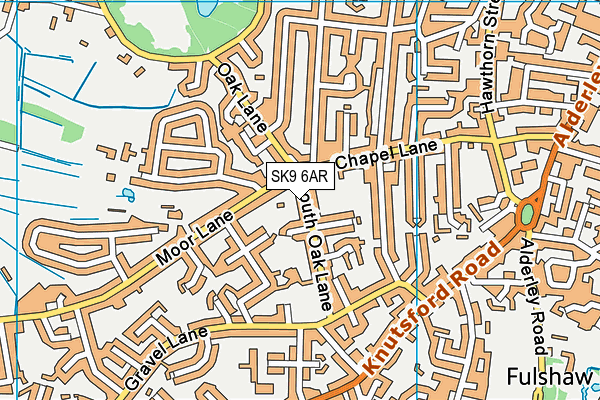 SK9 6AR map - OS VectorMap District (Ordnance Survey)