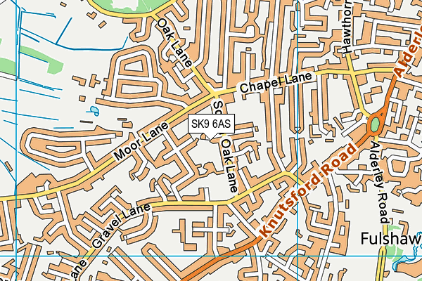 SK9 6AS map - OS VectorMap District (Ordnance Survey)