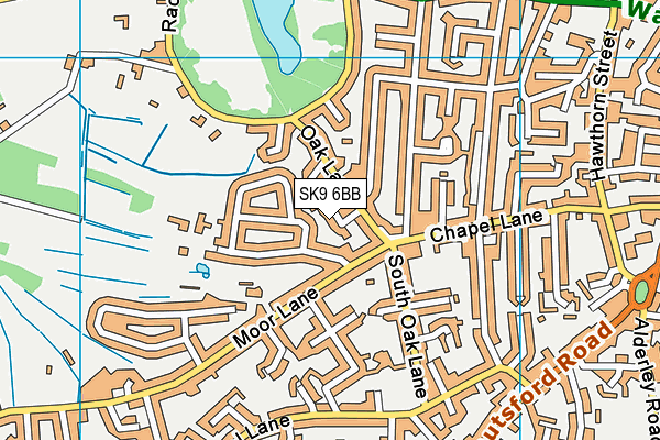 SK9 6BB map - OS VectorMap District (Ordnance Survey)
