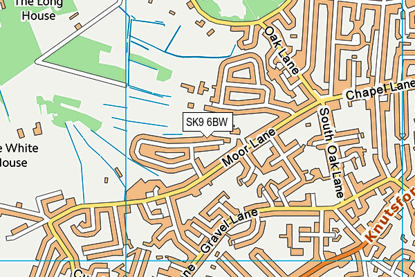 SK9 6BW map - OS VectorMap District (Ordnance Survey)