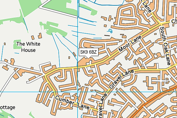 SK9 6BZ map - OS VectorMap District (Ordnance Survey)