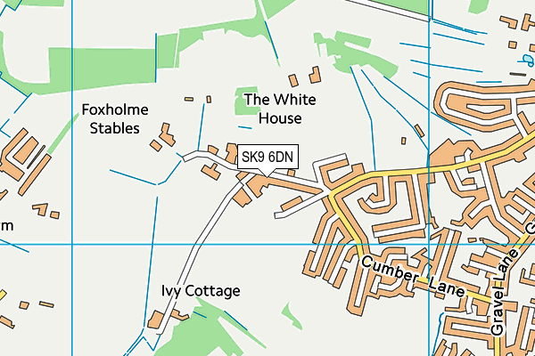 SK9 6DN map - OS VectorMap District (Ordnance Survey)
