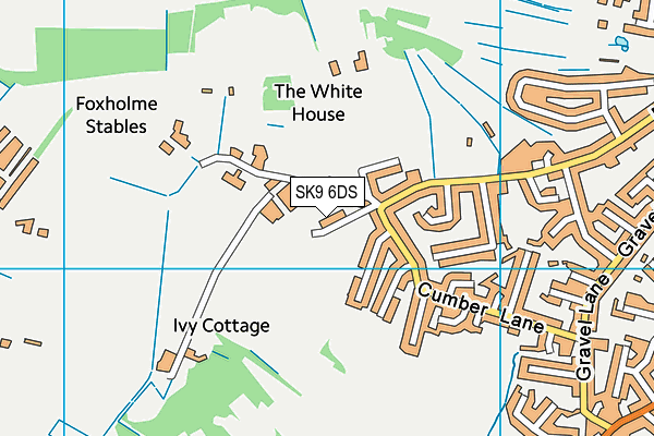 SK9 6DS map - OS VectorMap District (Ordnance Survey)