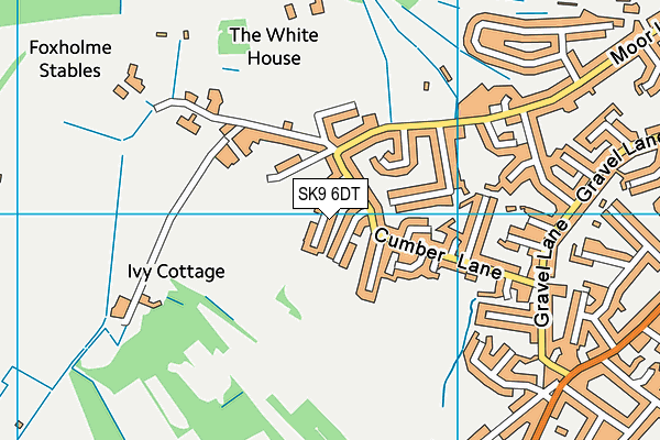 SK9 6DT map - OS VectorMap District (Ordnance Survey)