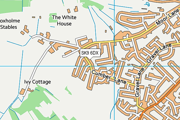 SK9 6DX map - OS VectorMap District (Ordnance Survey)