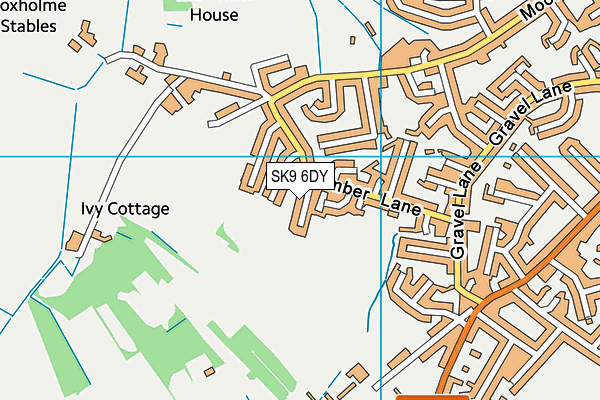 SK9 6DY map - OS VectorMap District (Ordnance Survey)