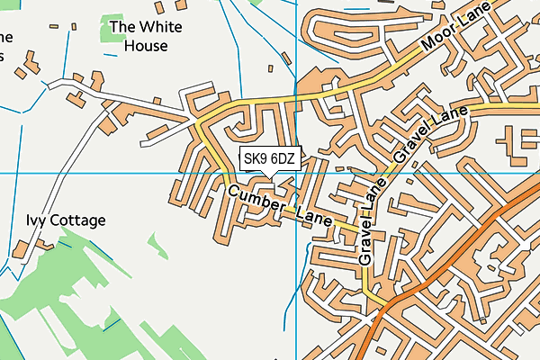 SK9 6DZ map - OS VectorMap District (Ordnance Survey)