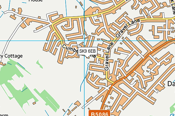 SK9 6EB map - OS VectorMap District (Ordnance Survey)
