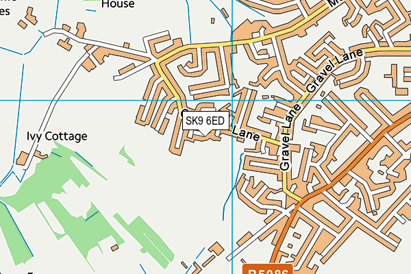 SK9 6ED map - OS VectorMap District (Ordnance Survey)