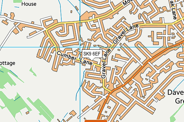 SK9 6EF map - OS VectorMap District (Ordnance Survey)