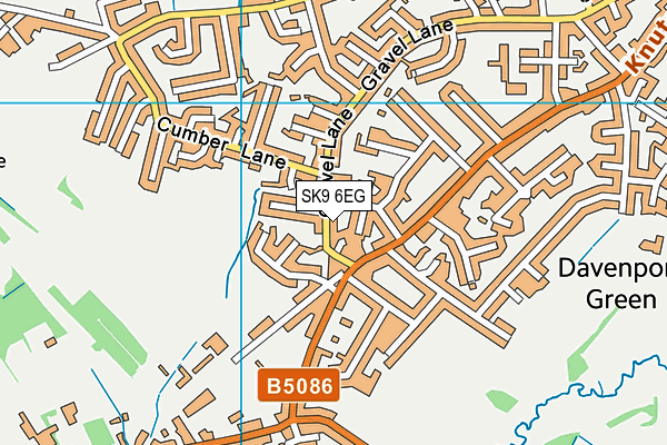 SK9 6EG map - OS VectorMap District (Ordnance Survey)