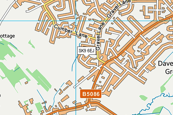 SK9 6EJ map - OS VectorMap District (Ordnance Survey)