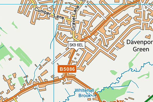 SK9 6EL map - OS VectorMap District (Ordnance Survey)