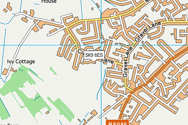 SK9 6ES map - OS VectorMap District (Ordnance Survey)