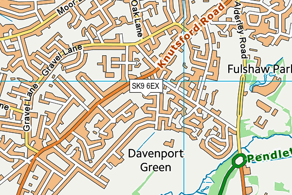 SK9 6EX map - OS VectorMap District (Ordnance Survey)