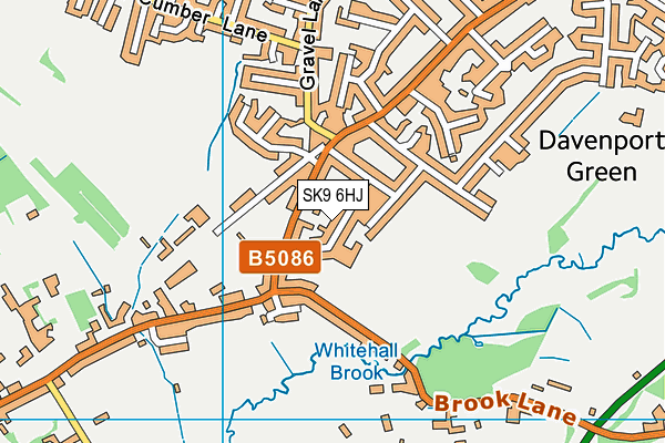 SK9 6HJ map - OS VectorMap District (Ordnance Survey)