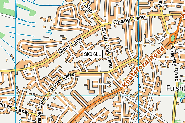 SK9 6LL map - OS VectorMap District (Ordnance Survey)